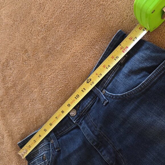 Mavi Zach Straight Leg Denim Jeans Mens 33x30 Dark Blue Wash Stretch Egypt Made - Picture 10 of 11